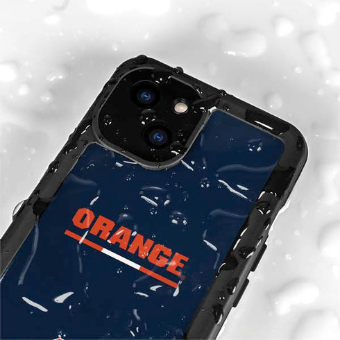 Syracuse University Orange iPhone 15 Plus Waterproof Case